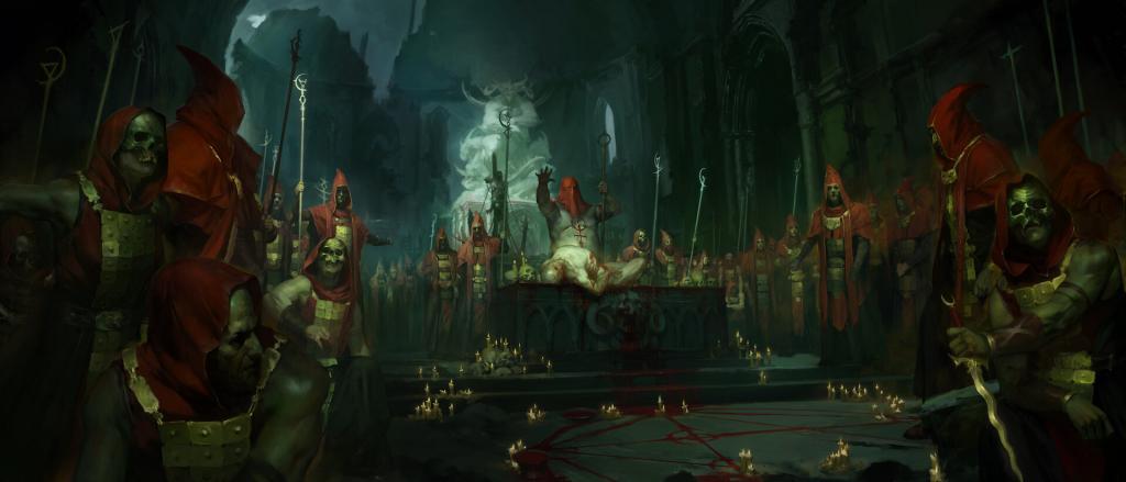 Diablo 4: Artwork dei cultisti nelle zone di Scosglen