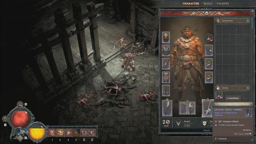 Diablo 4: Sistema arsenale Barbaro