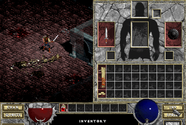 Diablo, l'inventario